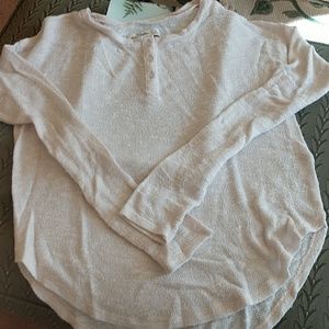 Abercrombie girls size lg pale pink sweater.